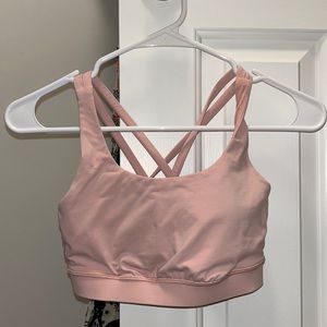 pink lululemon bra, size 4